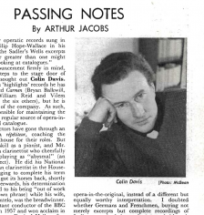 Gramophone meets Colin Davis in 1962 Gramophone meets Colin Davis in 1962